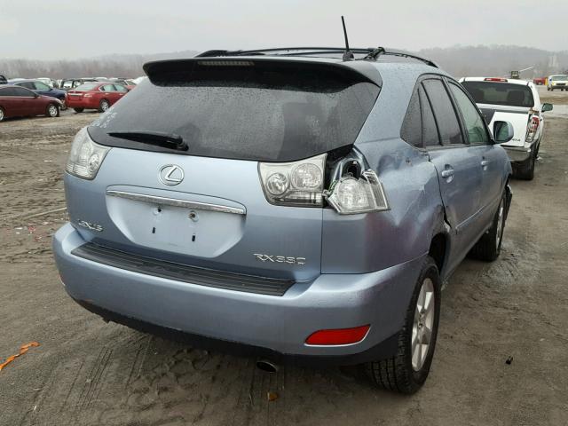 JTJHA31U240007490 - 2004 LEXUS RX 330 BLUE photo 4