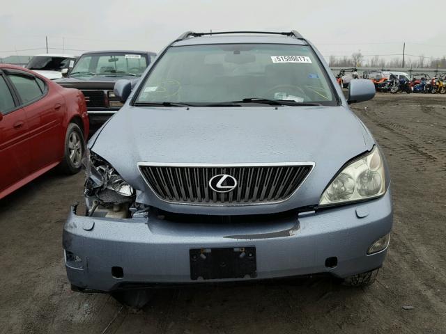 JTJHA31U240007490 - 2004 LEXUS RX 330 BLUE photo 7