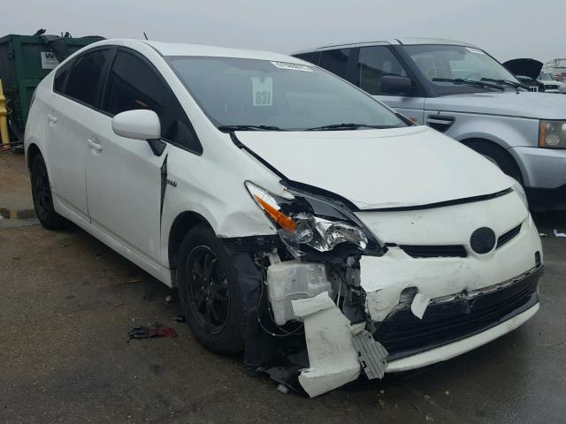 JTDKN3DU7C5513388 - 2012 TOYOTA PRIUS WHITE photo 1