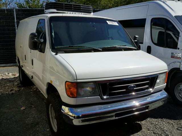 1FTSE34L67DA51005 - 2007 FORD ECONOLINE WHITE photo 1