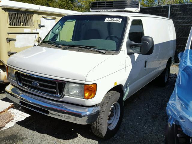 1FTSE34L67DA51005 - 2007 FORD ECONOLINE WHITE photo 2