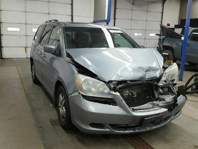 5FNRL38616B054443 - 2006 HONDA ODYSSEY EX GRAY photo 1