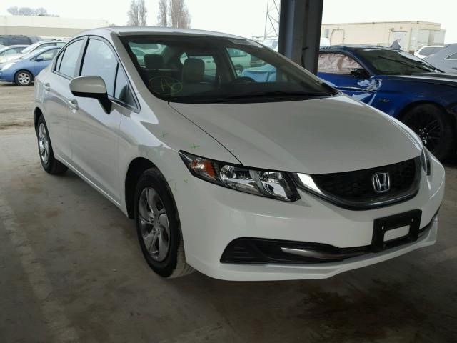 2HGFB2F52FH519284 - 2015 HONDA CIVIC LX WHITE photo 1