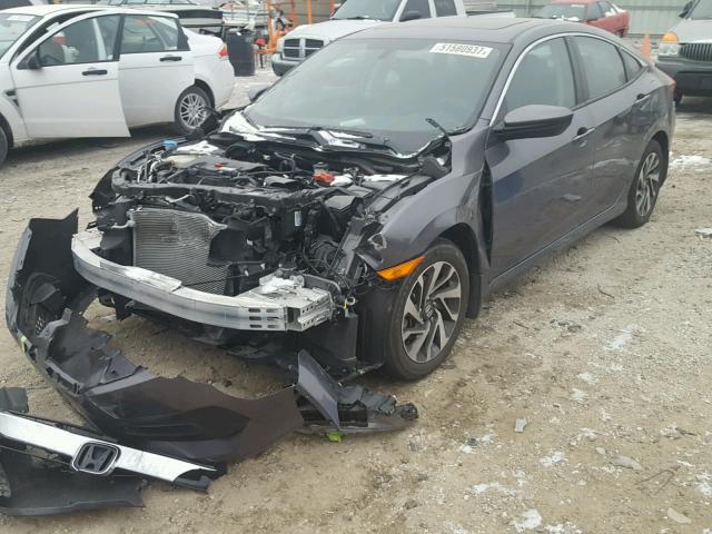 19XFC2F74GE074668 - 2016 HONDA CIVIC EX ნაცრისფერი ფოტო 2