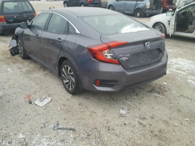 19XFC2F74GE074668 - 2016 HONDA CIVIC EX GRAY photo 3