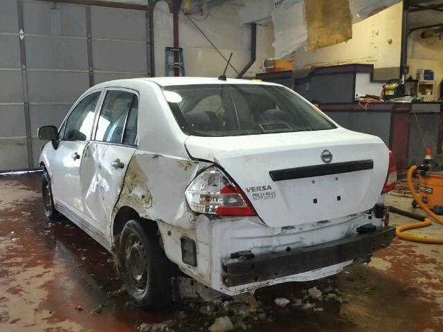 3N1CC11EX9L462203 - 2009 NISSAN VERSA S WHITE photo 3