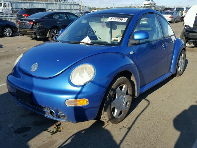 3VWCC21C6XM428488 - 1999 VOLKSWAGEN NEW BEETLE BLUE photo 2