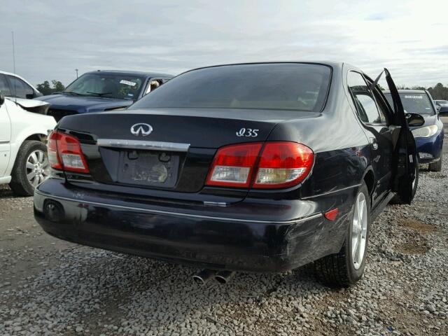 JNKDA31A94T203379 - 2004 INFINITI I35 BLACK photo 4