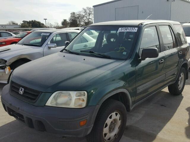 JHLRD2842XC013696 - 1999 HONDA CR-V LX GREEN photo 2