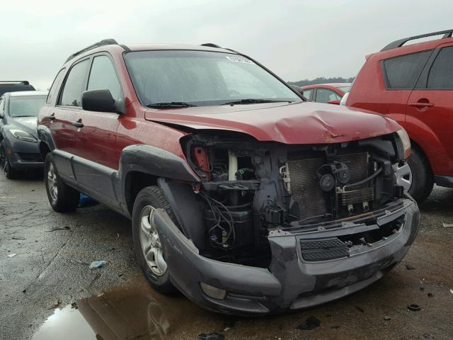 KNDJF723377344233 - 2007 KIA SPORTAGE E RED photo 1