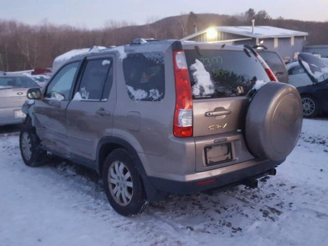 SHSRD78955U322187 - 2005 HONDA CR-V SE BROWN photo 3