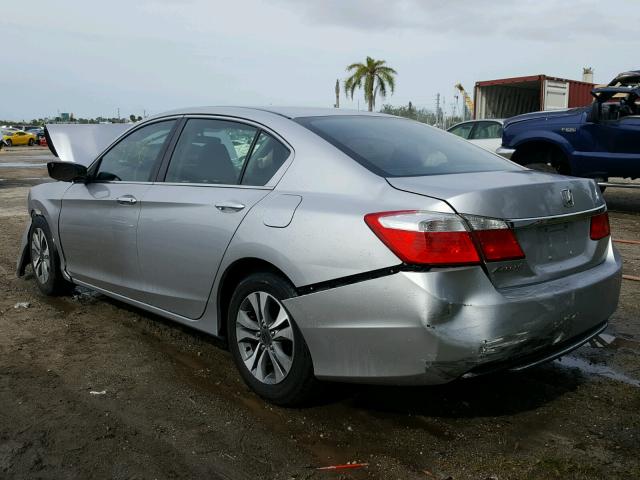 1HGCR2F31DA071614 - 2013 HONDA ACCORD LX SILVER photo 3