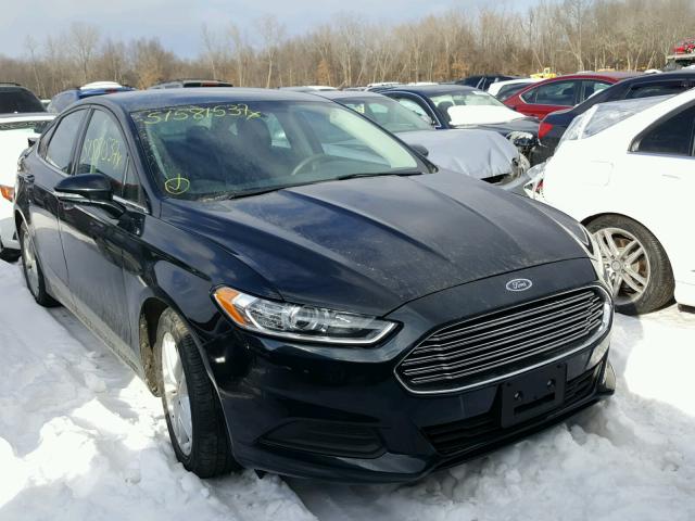 3FA6P0H79ER145557 - 2014 FORD FUSION SE BLACK photo 1