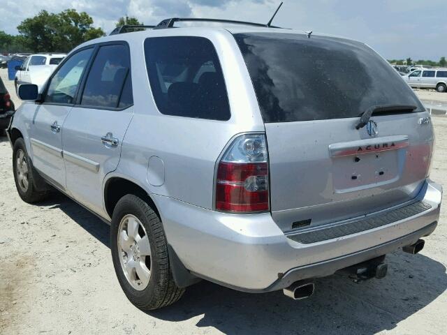 2HNYD18264H503076 - 2004 ACURA MDX SILVER photo 3