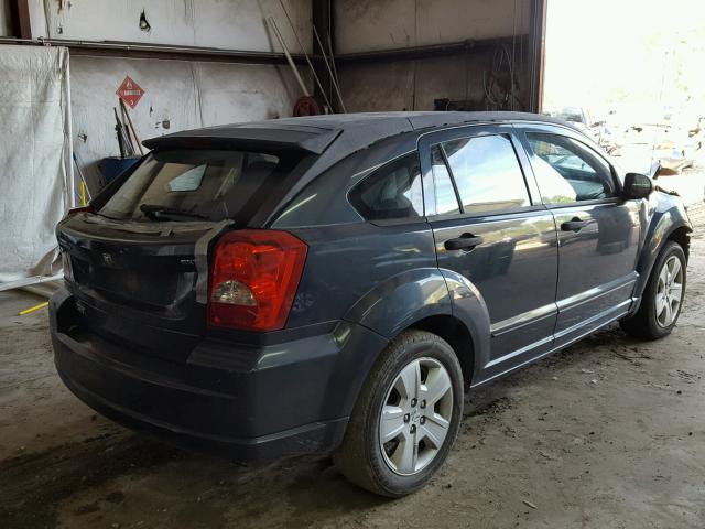 1B3HB48B37D542093 - 2007 DODGE CALIBER SX BLUE photo 4