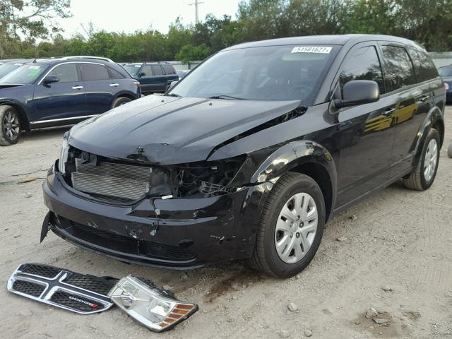 3C4PDCAB8DT705030 - 2013 DODGE JOURNEY SE BLACK photo 2