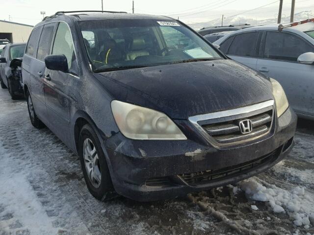 5FNRL38626B089122 - 2006 HONDA ODYSSEY EX BLUE photo 1