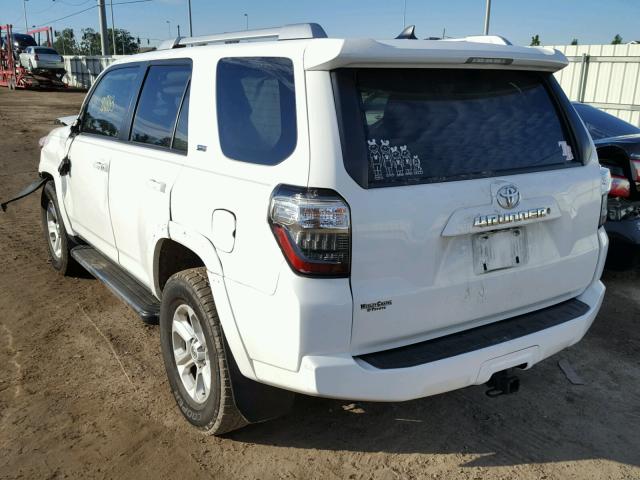 JTEZU5JRXE5077227 - 2014 TOYOTA 4RUNNER SR WHITE photo 3