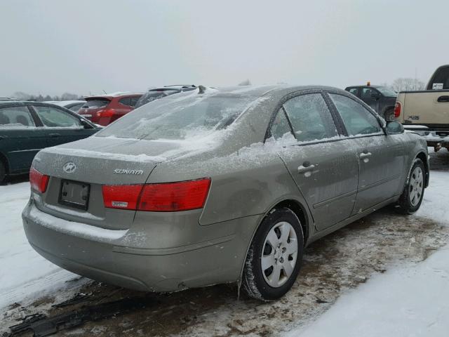 5NPET46C59H408113 - 2009 HYUNDAI SONATA GLS GREEN photo 4