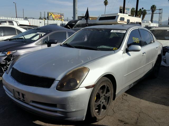 JNKCV51E03M322025 - 2003 INFINITI G35 SILVER photo 2