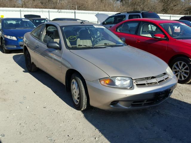 1G1JF12F137212288 - 2003 CHEVROLET CAVALIER L BEIGE photo 1