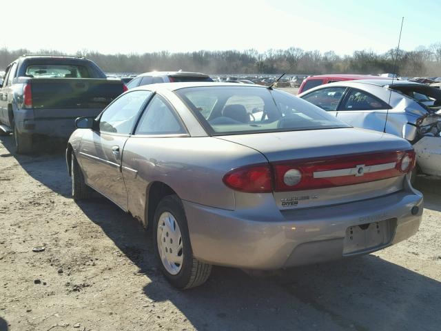 1G1JF12F137212288 - 2003 CHEVROLET CAVALIER L BEIGE photo 3