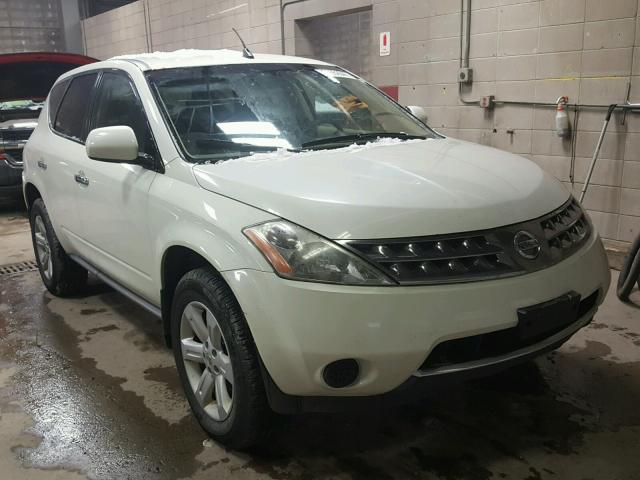 JN8AZ08TX6W414406 - 2006 NISSAN MURANO SL WHITE photo 1