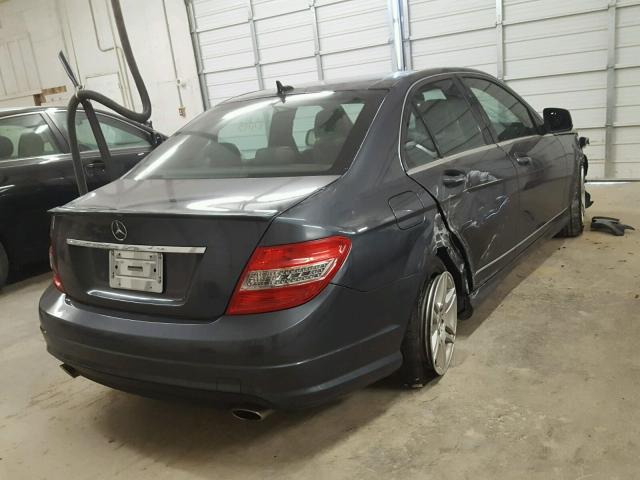 WDDGF56X78F036698 - 2008 MERCEDES-BENZ C 350 GRAY photo 4