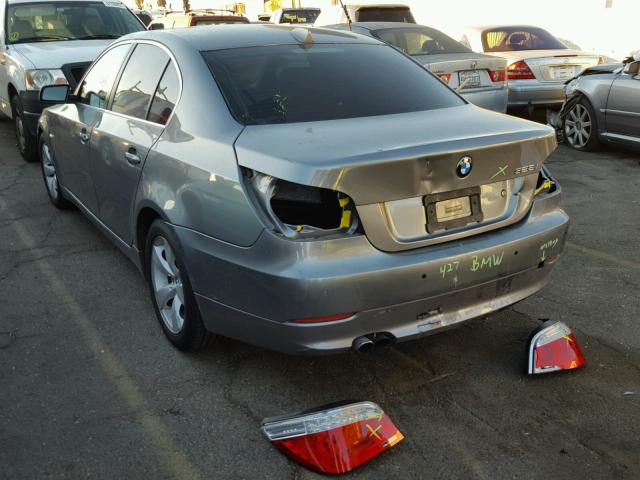 WBANU53518CT05626 - 2008 BMW 528 I GRAY photo 3