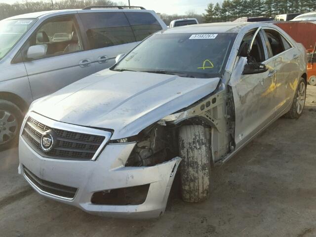 1G6AA5RA1D0131019 - 2013 CADILLAC ATS SILVER photo 2