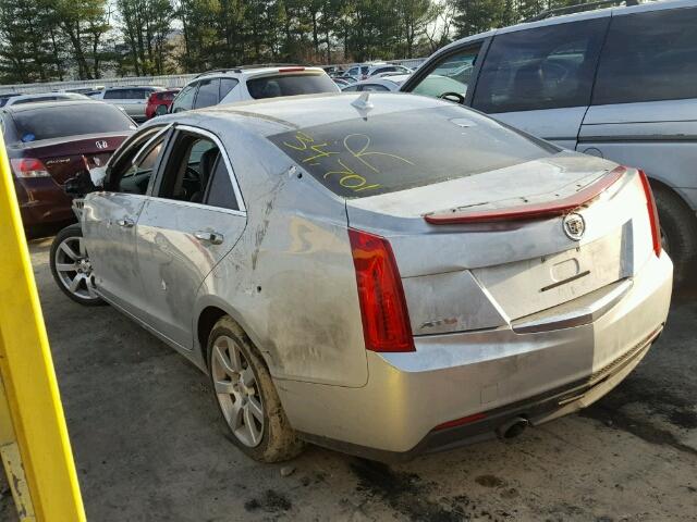 1G6AA5RA1D0131019 - 2013 CADILLAC ATS SILVER photo 3