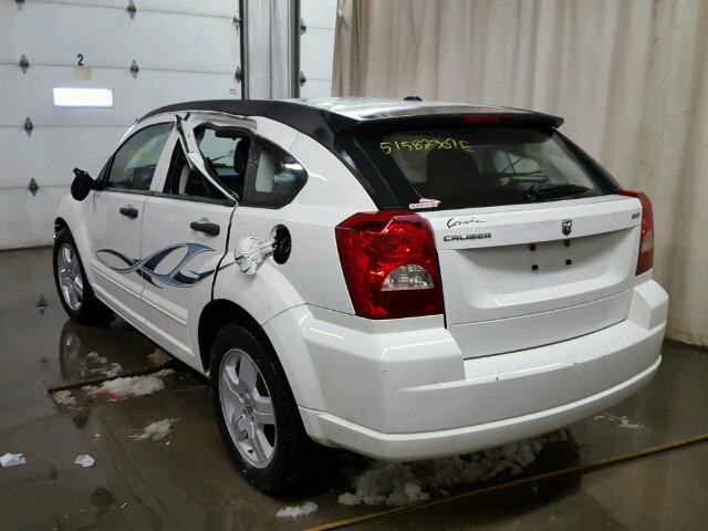 1B3HB48B18D502564 - 2008 DODGE CALIBER SX WHITE photo 3