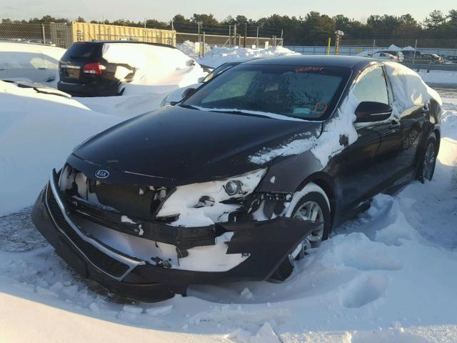 KNAGM4A79B5136538 - 2011 KIA OPTIMA LX BLACK photo 2