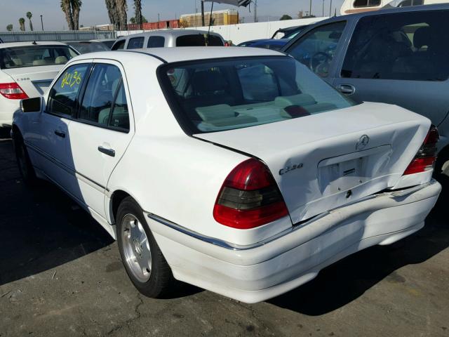 WDBHA23GXWA644935 - 1998 MERCEDES-BENZ C 230 WHITE photo 3