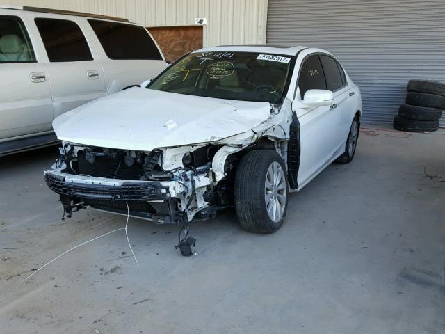 1HGCR3F81FA022756 - 2015 HONDA ACCORD EXL WHITE photo 2