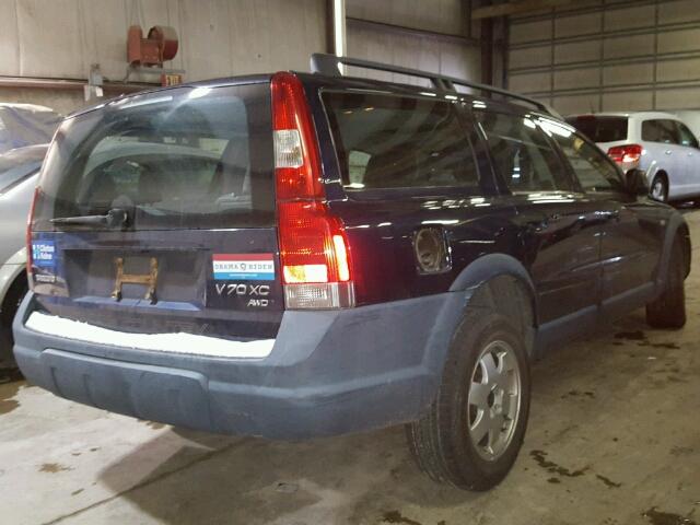 YV1SZ58D121051517 - 2002 VOLVO V70 XC BLUE photo 4