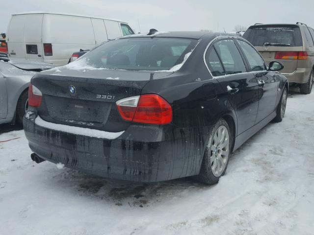 WBAVB33556KR76519 - 2006 BMW 330 I BLACK photo 4