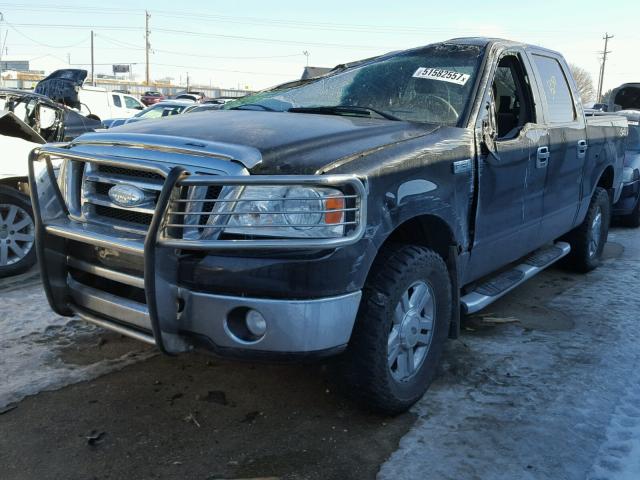 1FTPW14V28FC13369 - 2008 FORD F150 SUPER BLACK photo 2