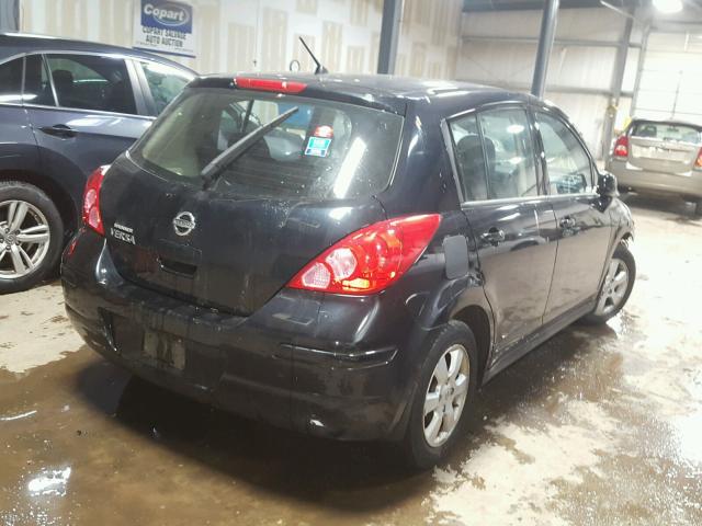 3N1BC13E69L477029 - 2009 NISSAN VERSA S BLACK photo 4