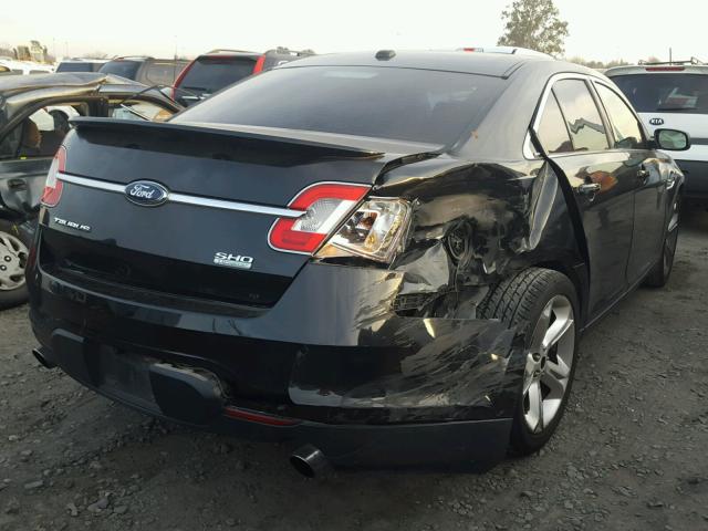 1FAHP2KT1AG129252 - 2010 FORD TAURUS SHO BLACK photo 4