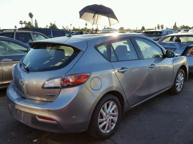 JM1BL1L80C1609112 - 2012 MAZDA 3 I GRAY photo 4