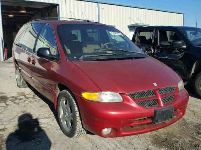 1B4GP44G9YB778335 - 2000 DODGE GRAND CARA RED photo 1