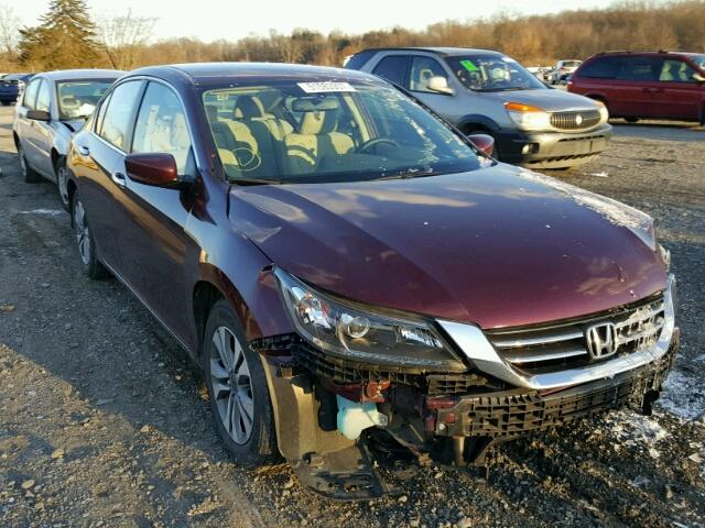 1HGCR2F37DA227185 - 2013 HONDA ACCORD LX MAROON photo 1