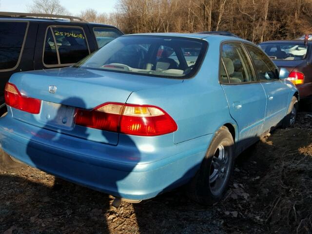 1HGCG6652YA046726 - 2000 HONDA ACCORD LX BLUE photo 4