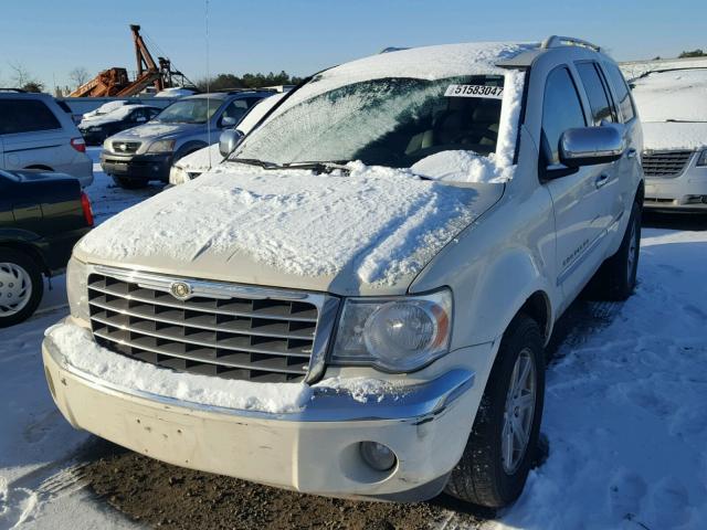 1A8HW58257F530033 - 2007 CHRYSLER ASPEN LIMI WHITE photo 2