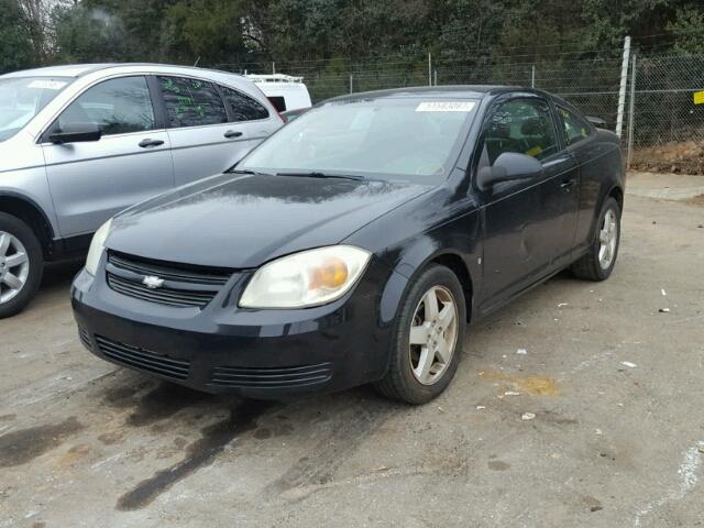 1G1AL15F967779440 - 2006 CHEVROLET COBALT LT BLACK photo 2