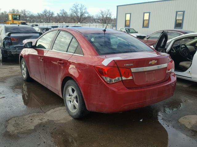 1G1PE5SC3C7115748 - 2012 CHEVROLET CRUZE LT RED photo 3