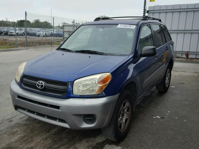 JTEGD20V440043011 - 2004 TOYOTA RAV4 BLUE photo 2