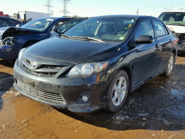 2T1BU4EE0CC899087 - 2012 TOYOTA COROLLA BA BLACK photo 2