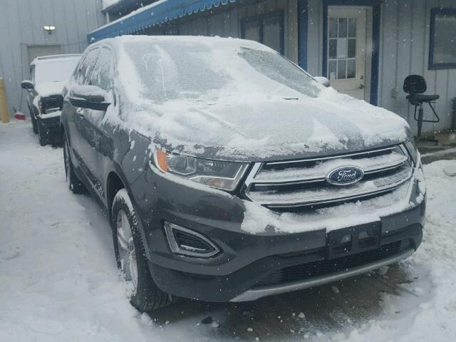 2FMPK4J99HBB02822 - 2017 FORD EDGE SEL GRAY photo 1